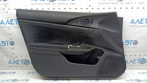 Door trim panel front left Honda Insight 19-22 black, armrest and insert black leather, bumpers