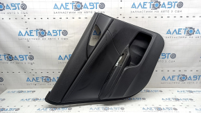 Door trim panel rear left Honda Insight 19-22 black, armrest and insert black leather, worn