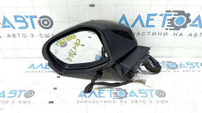 Left side mirror assembly for Honda CRV 23-26, 8-pin, turn signal, heated, BSM, black
