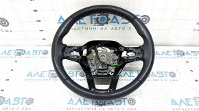Honda CRV 23-26 black leather steering wheel with orange stitching under the paddle shifters, with a cover, scratches