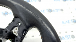 Honda CRV 23-26 black leather steering wheel with orange stitching under the paddle shifters, with a cover, scratches