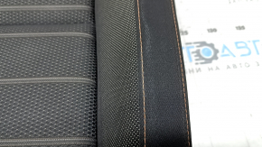 Honda CRV 23-26 driver's seat cushion cover, black fabric with orange stitching, Sport, heated, cleanable