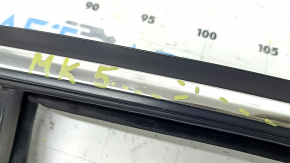 Upper rear left door molding Ford Fusion mk5 13-16 chrome with glass seal, worn