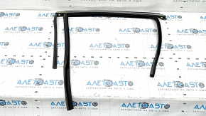 Upper rear left door molding Ford Fusion mk5 13-16 chrome with glass seal, worn