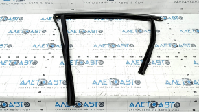 Upper rear left door molding Ford Fusion mk5 13-16 chrome with glass seal, worn