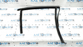 Upper rear right door molding Ford Fusion mk5 13-16 chrome with glass seal, worn