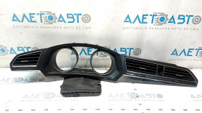 Central dashboard trim for VW Tiguan 18-22, graphite, with air ducts
