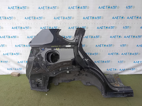 Quarter wing rear right Nissan Rogue 21-24 US built on body, black
