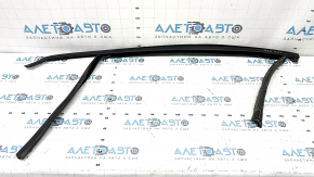 Upper front left door molding for Ford Fusion mk5 17-20 matte with glass seal