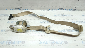 Lexus RX350 RX450h 10-12 passenger seat belt with squib, beige, dry-cleanable, shot
