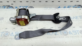 Rear right seat belt with squib for Lexus RX350 RX450h 10-14, gray, worn, needs cleaning