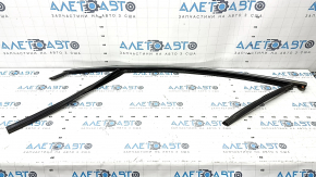 Upper front left door molding Ford Fusion mk5 13-16 chrome with glass seal, worn