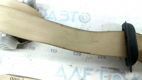 Rear right seat belt with squib for Lexus RX350 RX450h 10-14, beige, dry-cleanable, worn