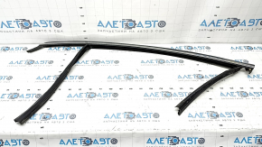 Upper front left door molding Ford Fusion mk5 13-16 chrome with glass seal, worn