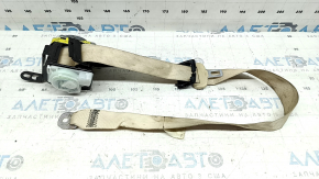 Rear left seat belt for Lexus ES300h ES350 13-18 with squib, beige, dry-cleanable, used
