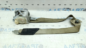 Honda Accord 13-17 driver's seat belt with squib, beige, dry-cleanable, frayed