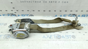 Honda Accord 13-17 driver's seat belt with squib, beige, dry-cleanable, frayed