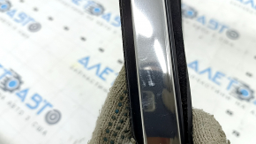 Upper rear right door molding for Lincoln MKZ 13-16, chrome with glass seal, scuffs, tears