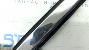 Upper rear right door molding Lincoln MKZ 13-16 chrome with glass seal, worn