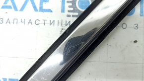Upper rear right door molding Lincoln MKZ 13-16 chrome with glass seal, worn