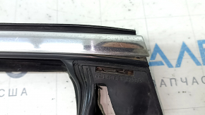 Rear left window seal for Lincoln MKX 2016-2018 with upper chrome molding, worn, molding coming off