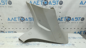 Right rear pillar trim panel behind the window for a 11-20 Dodge Journey, 3 rows of seats, gray, scratches