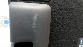 Left rear seat back for Toyota Rav4 19-25, black leather, gray stitching