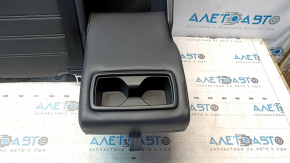 Right rear seat back for Toyota Rav4 19-25, black leather, gray stitching, scratches