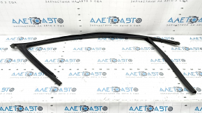 Upper door molding, front left, VW Passat b7 12-15 USA, matte finish, with glass seal