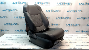 Passenger seat for Toyota Rav4 19-24 without airbag, manual, black leather, without wiring
