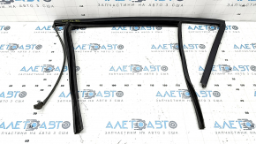 Upper rear left door molding for VW Tiguan 09-18, matte, with glass seal