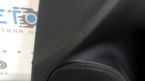 Door trim card front right Volvo XC90 16-22 leather black, gray insert, bumps on insert, scratches