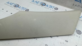 Rear right rear pillar trim for Chrysler 200 15-17, gray, dry-cleanable, plastic has turned white