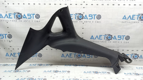 Left rear pillar trim for a 1996 Dodge Dart, black, without cap, dry-cleanable, scratches