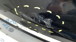 Kia Niro 17-19 HEV rear bumper, PHEV without parking sensors, black, broken fasteners, scratches, pressed