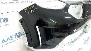 Kia Niro 17-19 HEV, PHEV front bumper without parking sensors, MST graphite, scratches, non-standard holes, sand