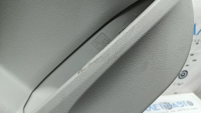 Rear left door panel for Toyota Camry v50 12-14 USA, gray with gray leather insert, gray leather armrest, scratches, dry cleanable
