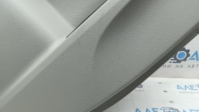 Rear left door panel for Toyota Camry v50 12-14 USA, gray with gray leather insert, gray leather armrest, scratches, dry cleanable