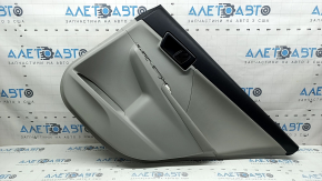 Door trim panel rear right Toyota Camry v50 12-14 usa gray with gray leather insert, gray leather armrest