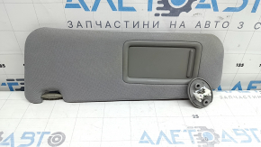 Left visor for Toyota Camry v50 12-14 USA, gray, without hook, without backlight, dry-cleanable