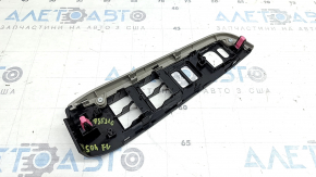 Front left power window control trim for Toyota Camry v50 12-14 USA, gray wood grain, scratches