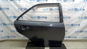The door is bare, rear right, Toyota Camry v50 12-14, red 3R3, dented, bumped