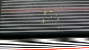 The door is bare, rear right, Toyota Camry v50 12-14, red 3R3, dented, bumped