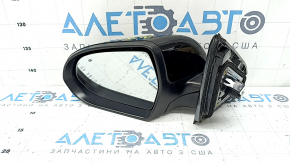 Left side mirror assembly Kia Niro 17-22, 3 pins, black