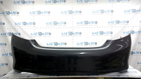 Rear bumper bare Toyota Camry v50 12-14 usa LE XLE, graphite, dented, tears, broken fasteners