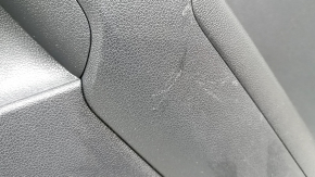 Door trim panel, rear right, Kia Niro 17-22 HEV, PHEV, black, matte gray insert, rubber armrest, with handle and window lift control, scratches