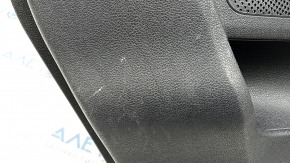 Door trim panel, rear right, Kia Niro 17-22 HEV, PHEV, black, matte gray insert, rubber armrest, with handle and window lift control, scratches