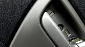 Door trim panel, rear right, Kia Niro 17-22 HEV, PHEV, black, matte gray insert, rubber armrest, with handle and window lift control, scratches