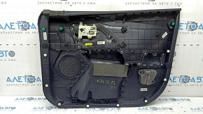 Front left door panel for Kia Niro 17-22 HEV, PHEV, black, matte gray insert, rubber armrest, scuffs, scratches