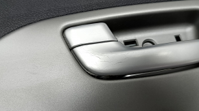 Front left door panel for Kia Niro 17-22 HEV, PHEV, black, matte gray insert, rubber armrest, scuffs, scratches